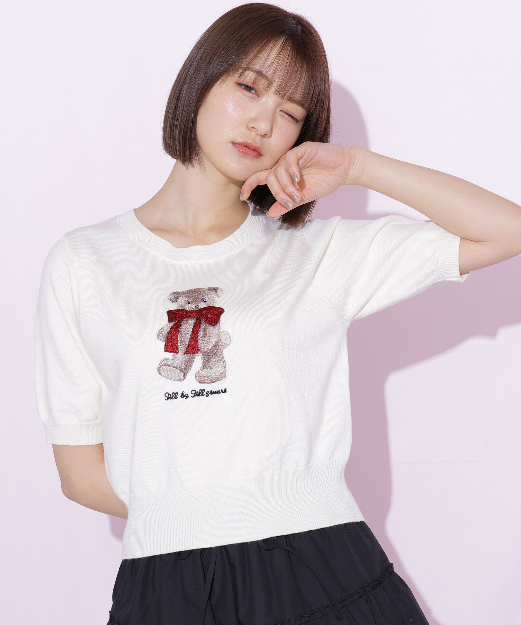  「〈BEARシリーズ〉モチーフニット」|ニット・セーター|ホワイト