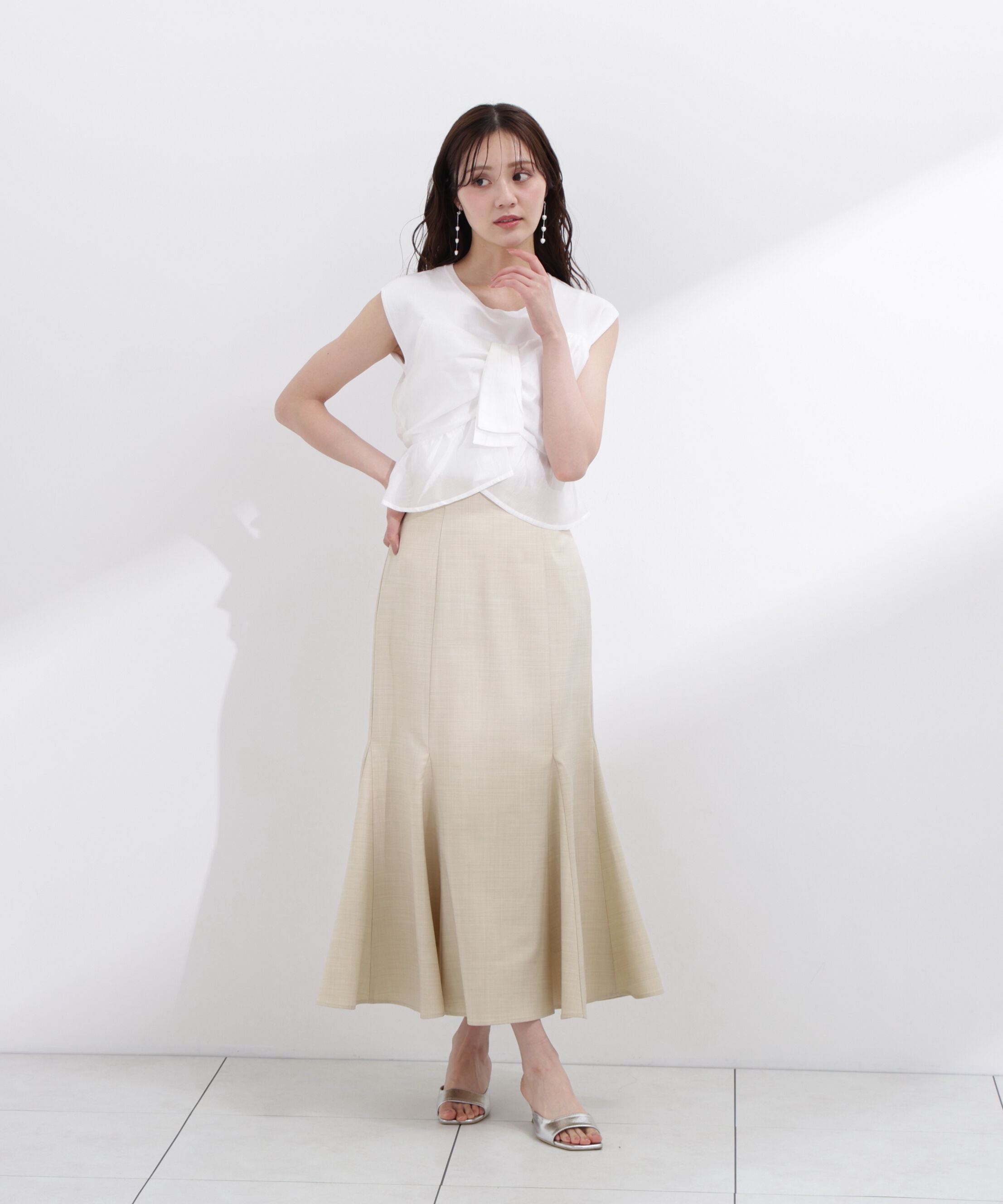 PROPORTION BODY DRESSING「ハイウエストマーメイドスカート」|スカート|