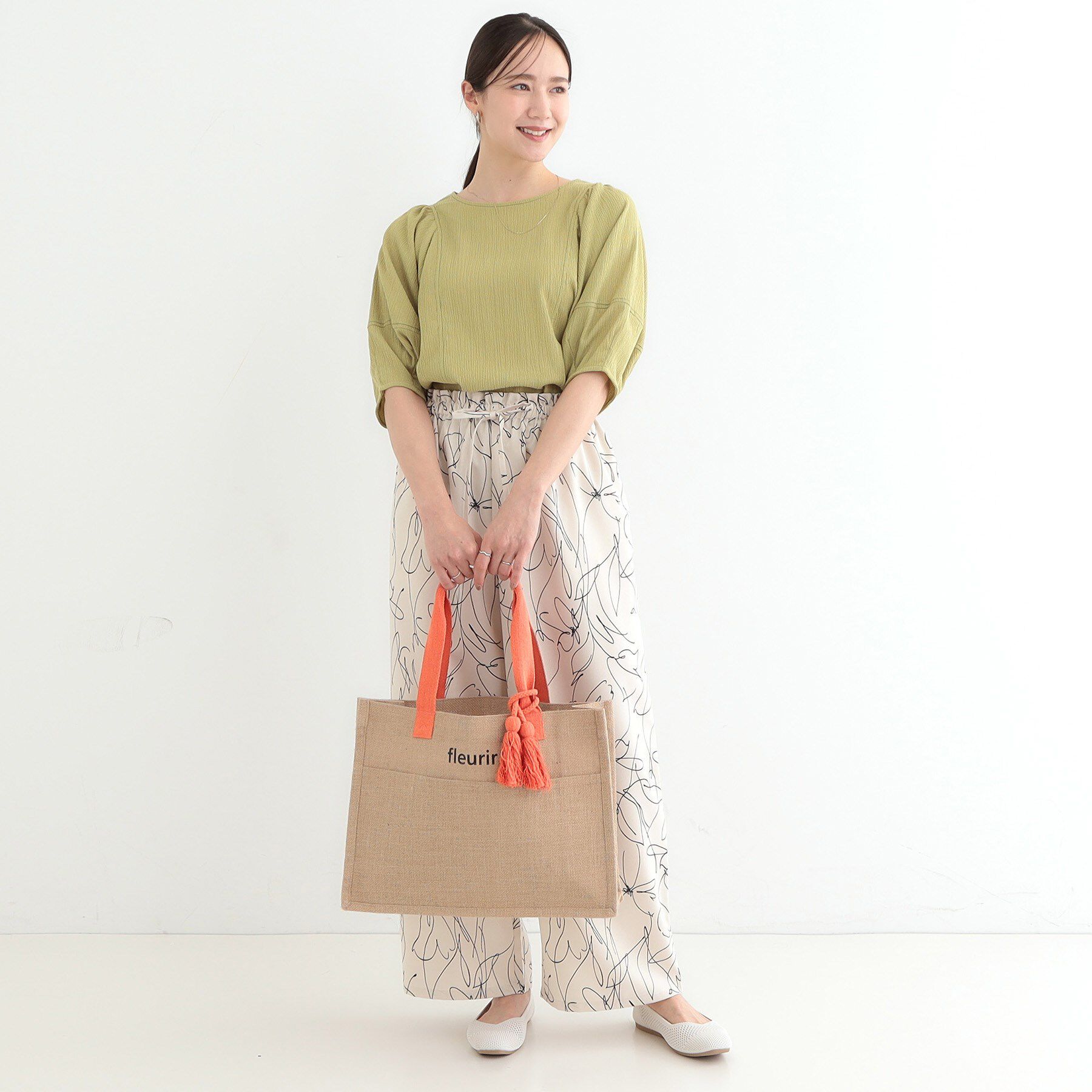 SHOO･LA･RUE「夏を彩る スクエアジュートトートバッグ」|トートバッグ|