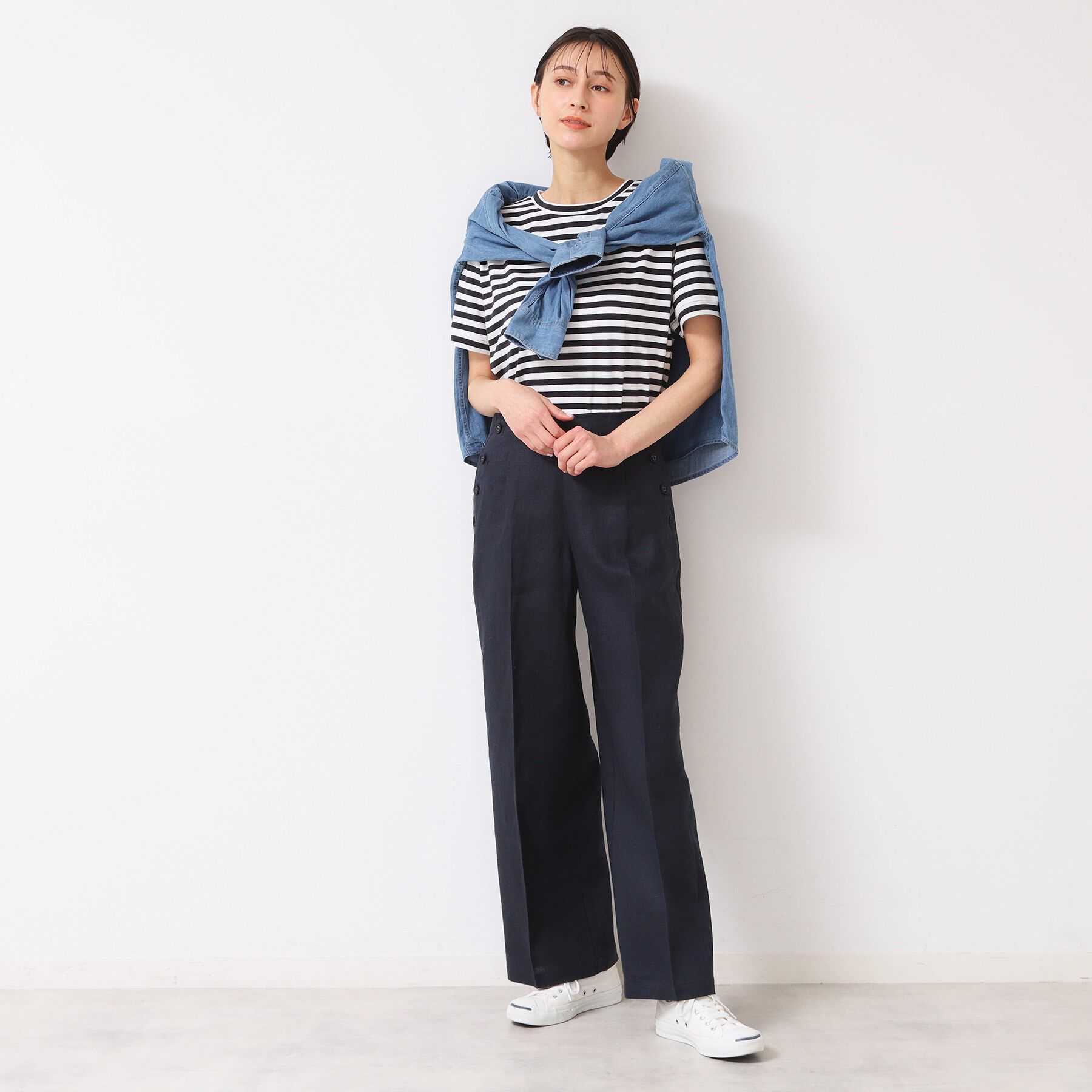 Dessin「【レイヤード・1枚着・プチプラ】シャツテールTシャツ（XS～L）」|Tシャツ・カットソー|
