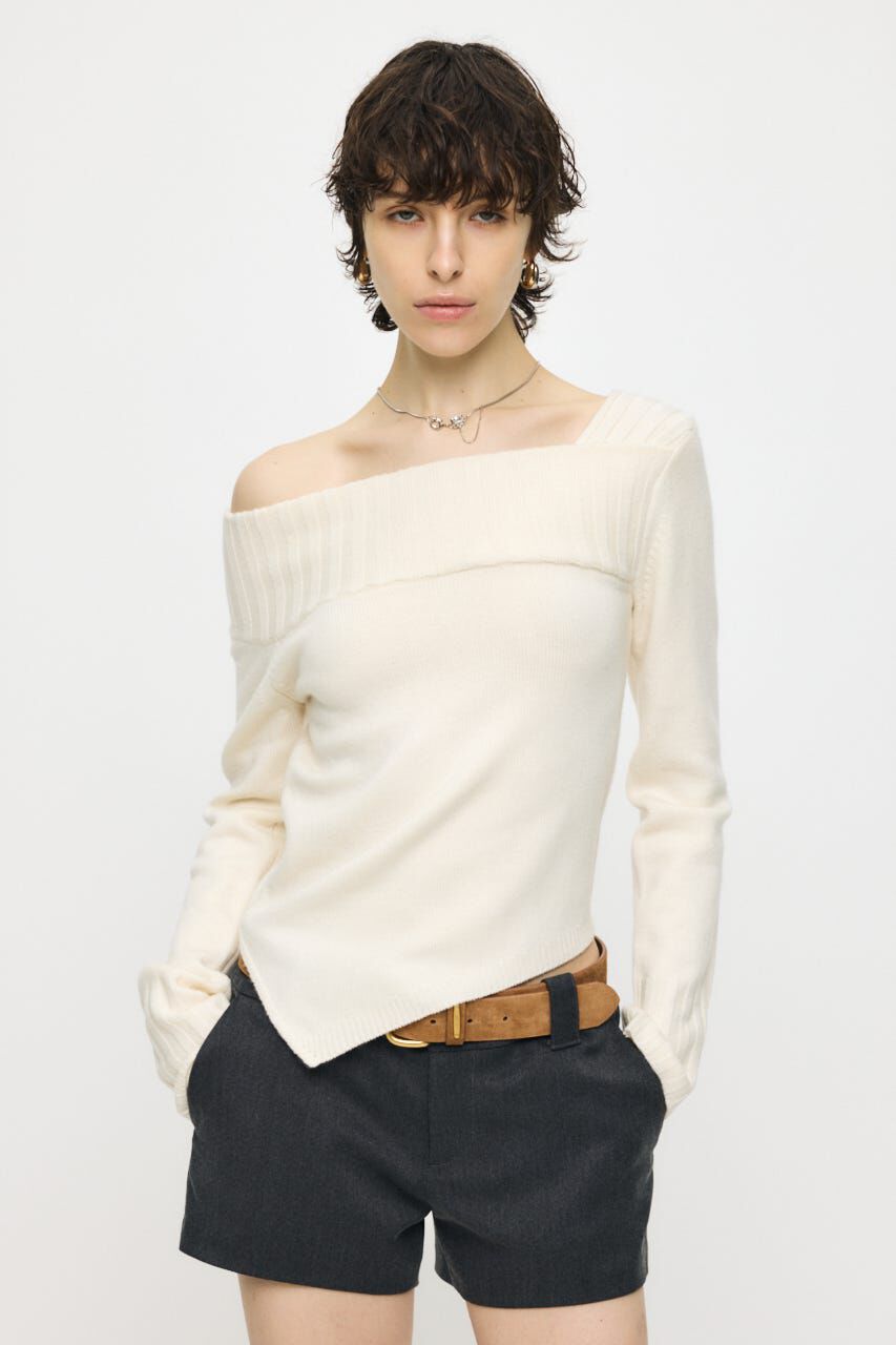 MOUSSY「ASYMMETRY トップス」|ニット・セーター|