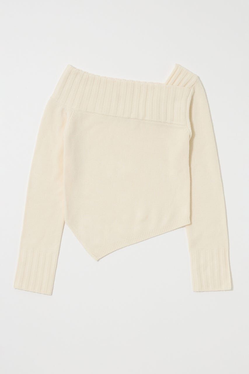 MOUSSY「ASYMMETRY トップス」|ニット・セーター|