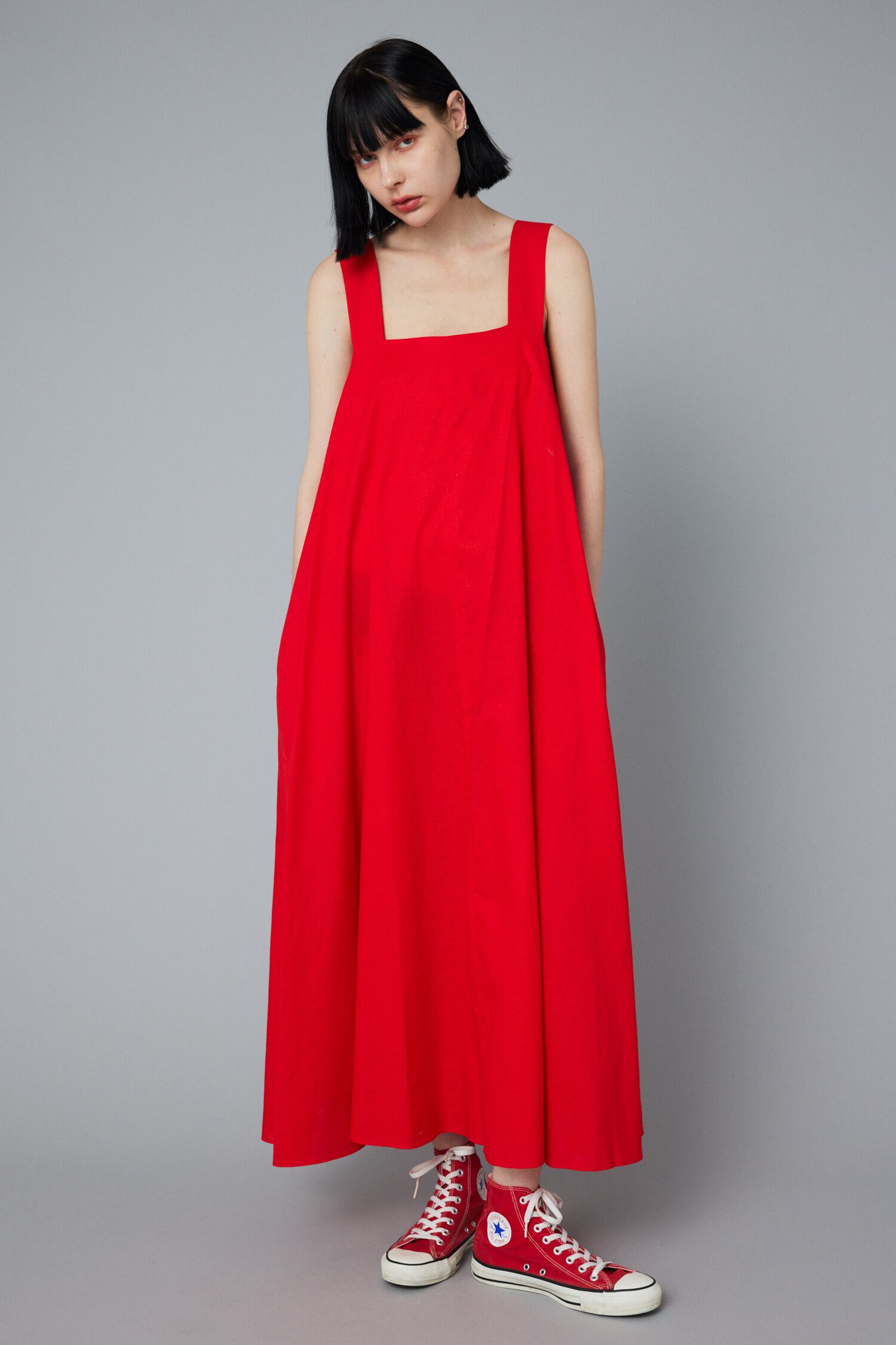 HeRIN.CYE「Back open dress」|ワンピース|RED