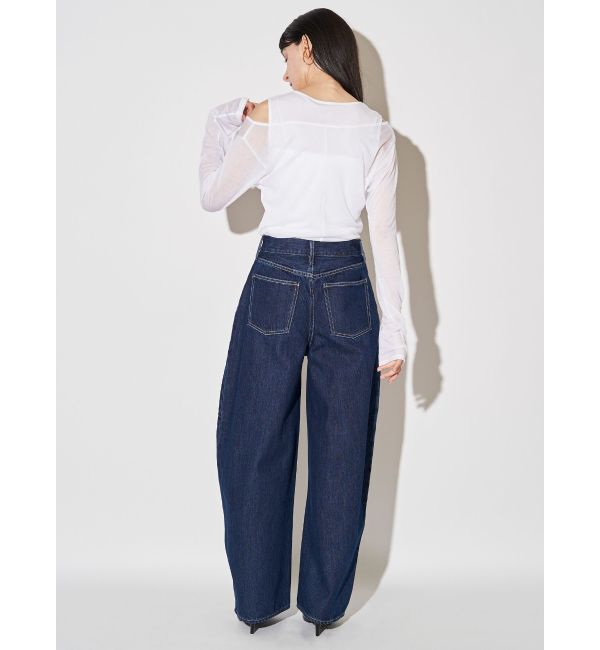 ELENDEEK「PANEL TUK DENIM WIDE PT」|デニム|