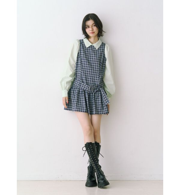 jouetie「シャツドッキングミニワンピース」|ワンピース|