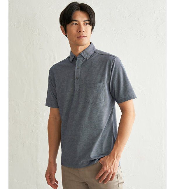 IKKA LOUNGE「アーバンＤＲＹレイカンスイスＢＤポロ」|Tシャツ・カットソー|ライトブルー