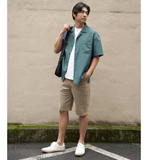 ikka「【MonoMax &times; 小泉孝太郎】Reflax(R)冷感UVオープンカラーシャツ「小泉孝太郎さん着用モデル」」|シャツ・ブラウス|