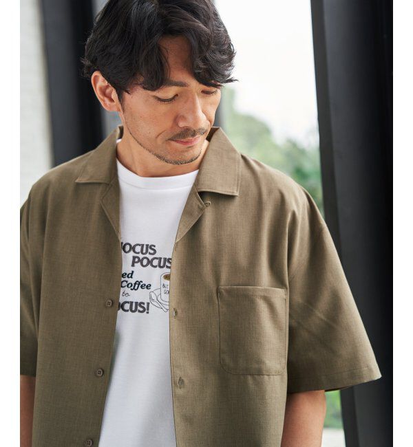 ikka「【MonoMax &times; 小泉孝太郎】Reflax(R)冷感UVオープンカラーシャツ「小泉孝太郎さん着用モデル」」|シャツ・ブラウス|
