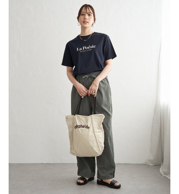 ikka「【接触冷感】裾レイヤードプリントTシャツ」|その他|