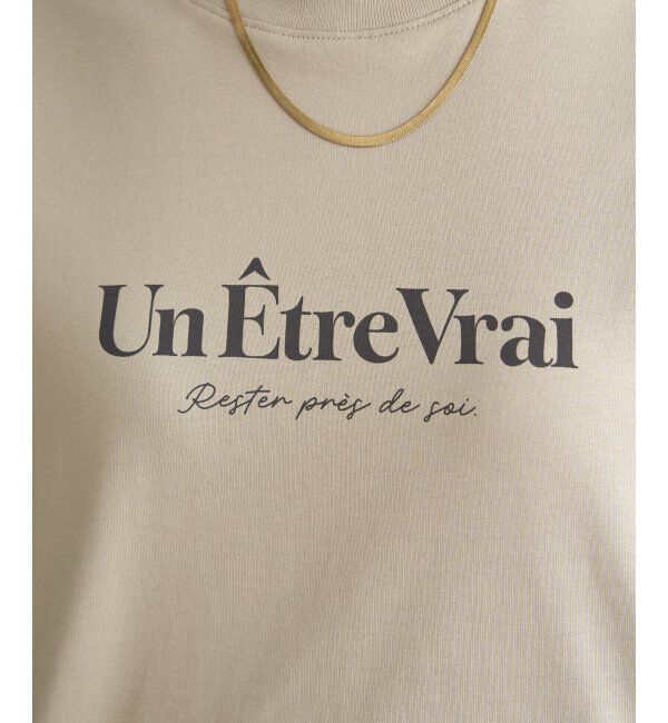 ikka「【接触冷感】裾レイヤードプリントTシャツ」|その他|