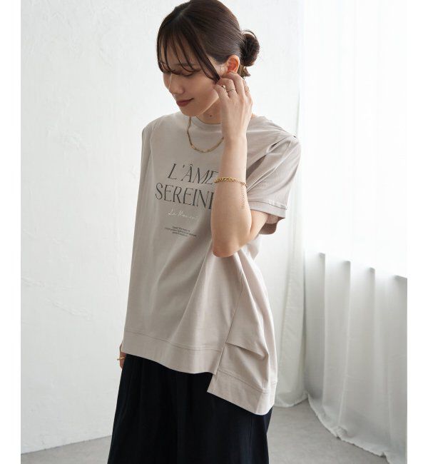 ikka「【接触冷感】ロゴフォトチュニックTシャツ」|その他|