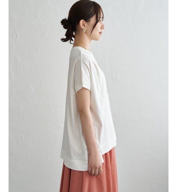 ikka「【接触冷感】ロゴフォトチュニックTシャツ」|その他|