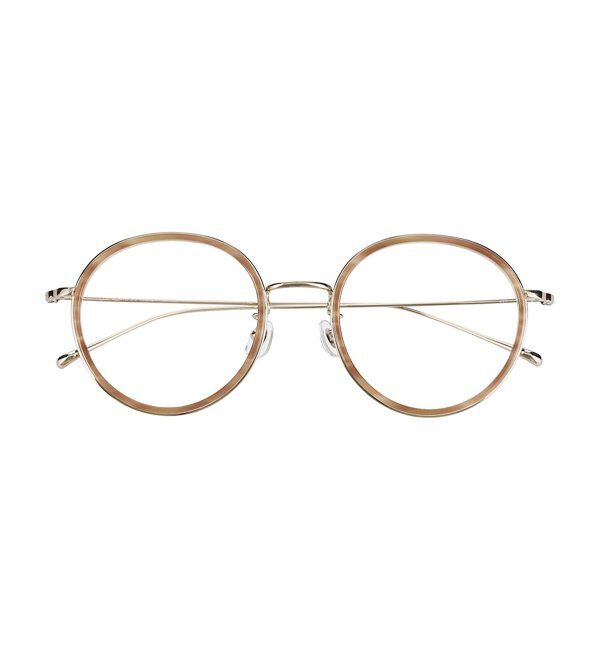  「Zoff｜丸型 メガネ｜高級感 チタン｜Made in JAPAN （メイドインジャパン） レンズ交換券付」|メガネ|ブラウン系その他1