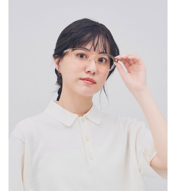  「ウェリントン型 メガネ｜クリアカラー｜伊達メガネ 度付きメガネ｜ユニセックス  レンズ交換券付」|メガネ|