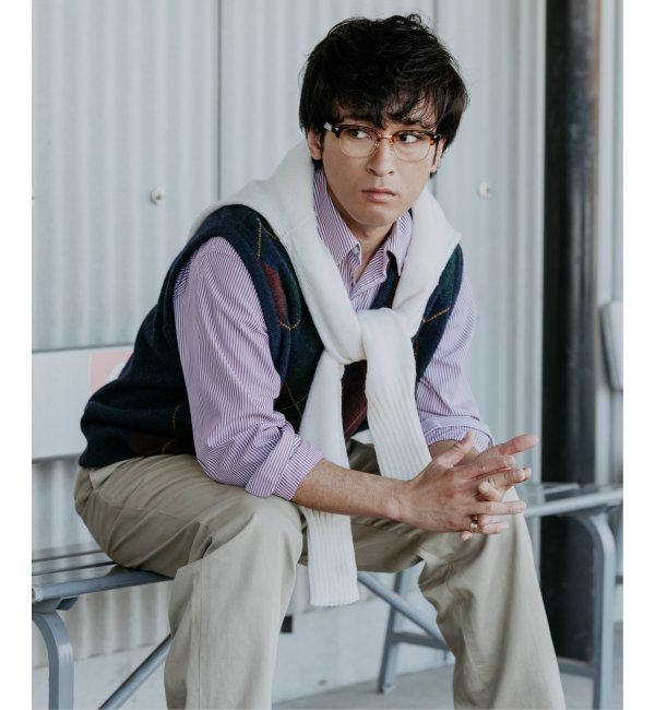  「[東海オンエア としみつさんコラボ] Zoff | TOSHIMITSU メガネ | 伊達メガネ 度付き レンズ交換券付」|メガネ|