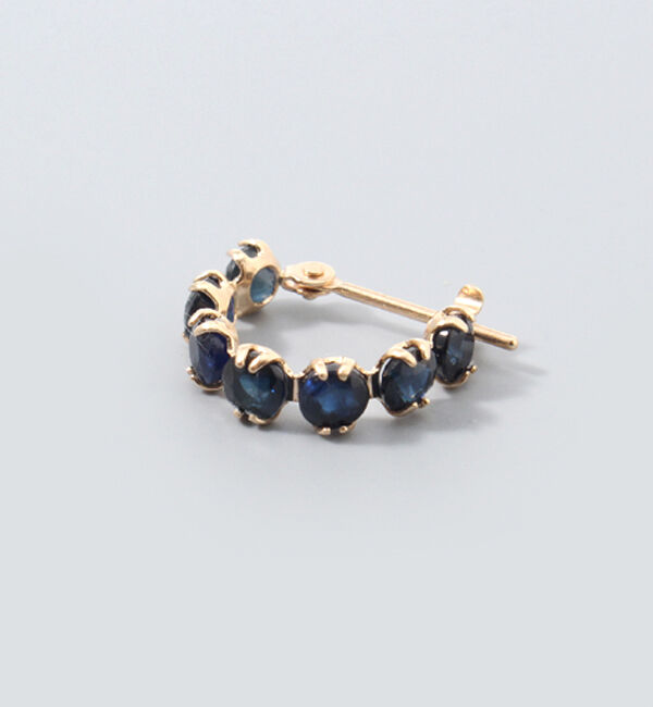  「K10YG サファイヤ スナップピアス」|ピアス|