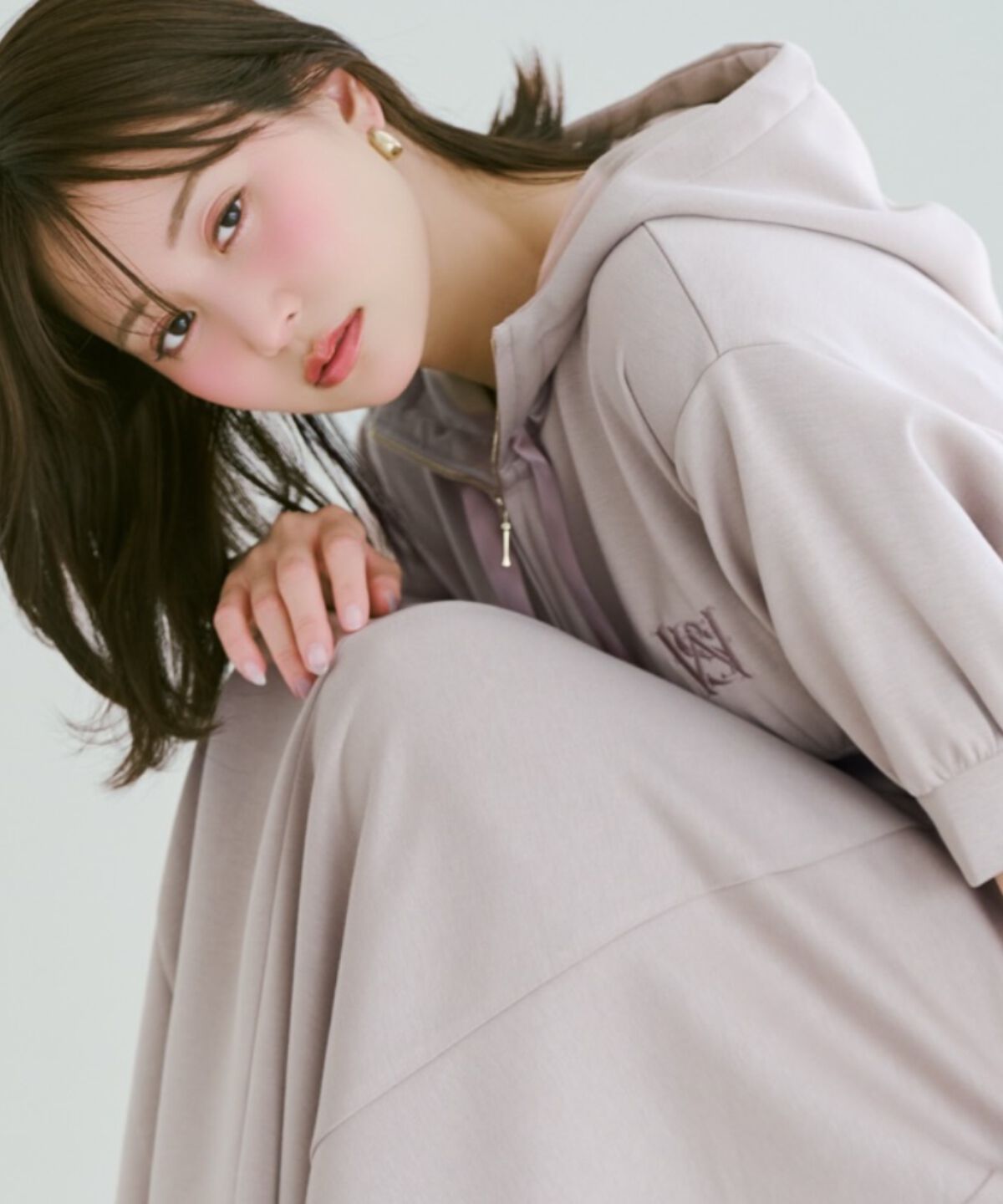 WILLSELECTION「ハイウエスト切替パーカーワンピース」|ワンピース|