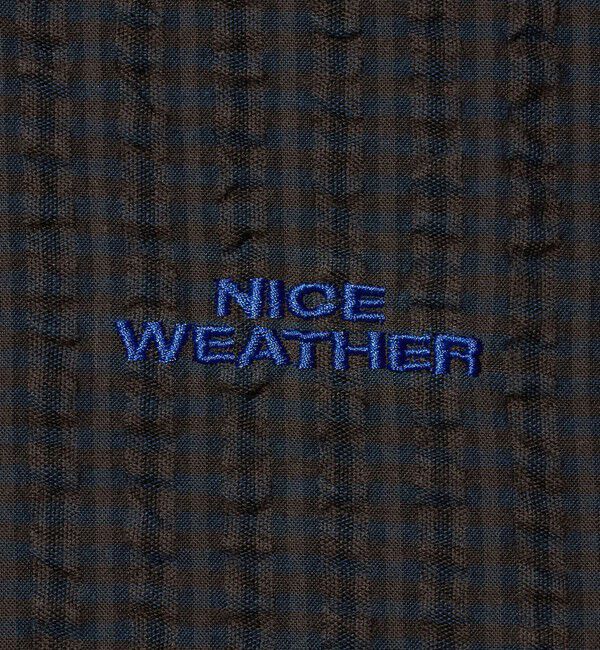 NICE WEATHER「＜NICE WEATHER＞ハーフジップ ショートスリーブ シャツ」|シャツ・ブラウス|