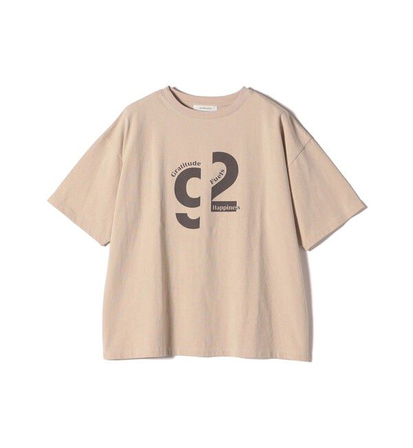 SHIPS for women「《一部追加予約》【SHIPS別注】81BRANCA:ロゴ 5分袖 TEE」|Tシャツ・カットソー|