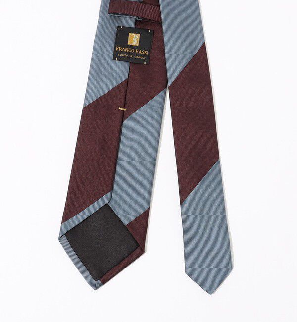 TOMORROWLAND GOODS「FRANCO BASSI シルクジャガード レジメンタルストライプネクタイ」|ネクタイ・蝶ネクタイ|
