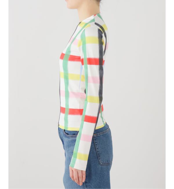  「SIXXTA RAINBOW CONFETTI SWEATER PLO：カットソー」|Tシャツ・カットソー|