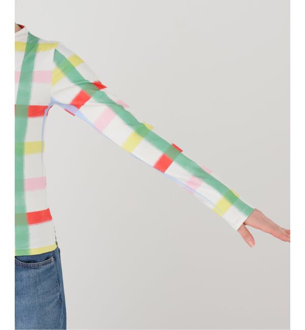 「SIXXTA RAINBOW CONFETTI SWEATER PLO：カットソー」|Tシャツ・カットソー|