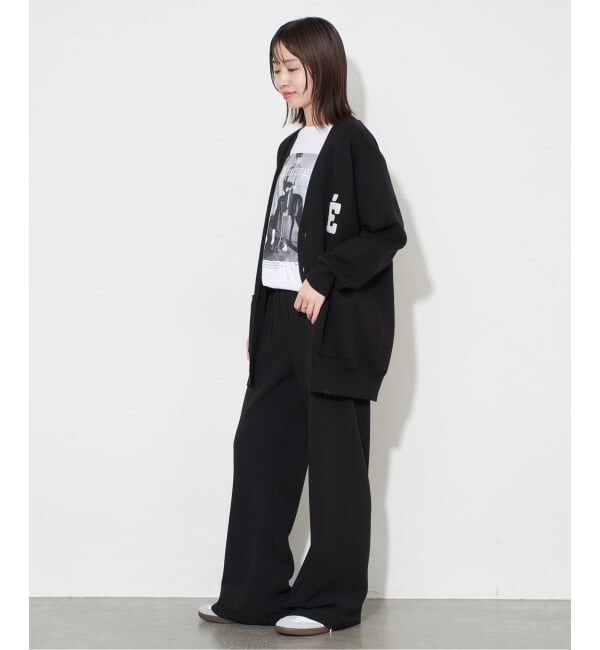SLOBE IENA「《WEB限定/追加2》サガラ刺繍スウェットライクニットカーディガン」|カーディガン|
