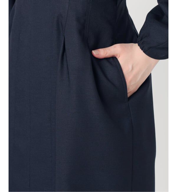 VERMEIL par iena「《一部WEB限定予約》FLAXASA jewel ox ウエストシェイプワンピース」|ワンピース|