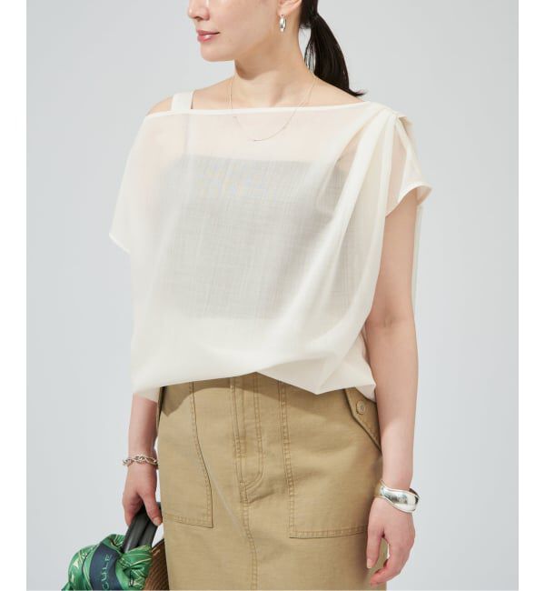 VERMEIL par iena「《手洗い可》SHEER TORO プルオーバー」|シャツ・ブラウス|