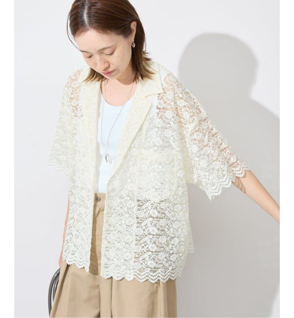 SLOBE IENA「《予約》レースシャツジャケット」|その他|