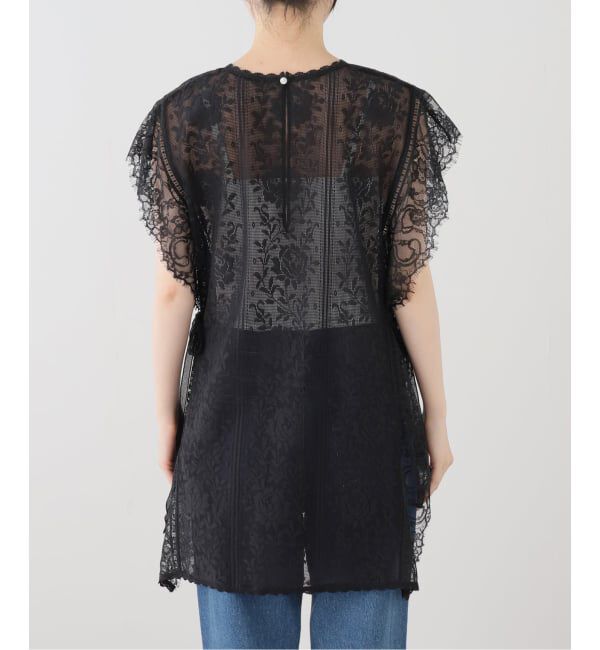 SLOBE IENA「Lace layered チュニックブラウス」|シャツ・ブラウス|