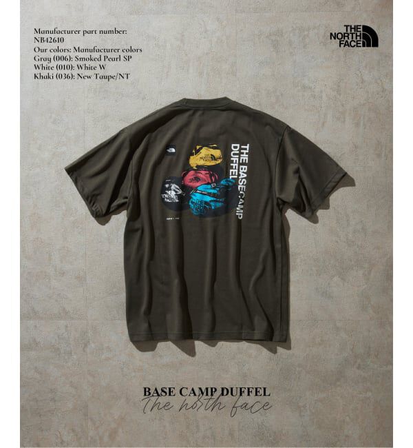 JOURNAL STANDARD relume「《予約》THE NORTH FACE / ノースフェイス ベースキャンプダッフルグラフィックティー」|Tシャツ・カットソー|カーキ