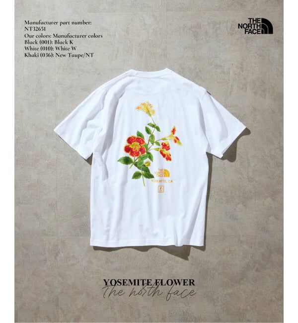 JOURNAL STANDARD relume「《予約》THE NORTH FACE / ノースフェイス ヨセミテ フラワーティー」|Tシャツ・カットソー|ホワイト