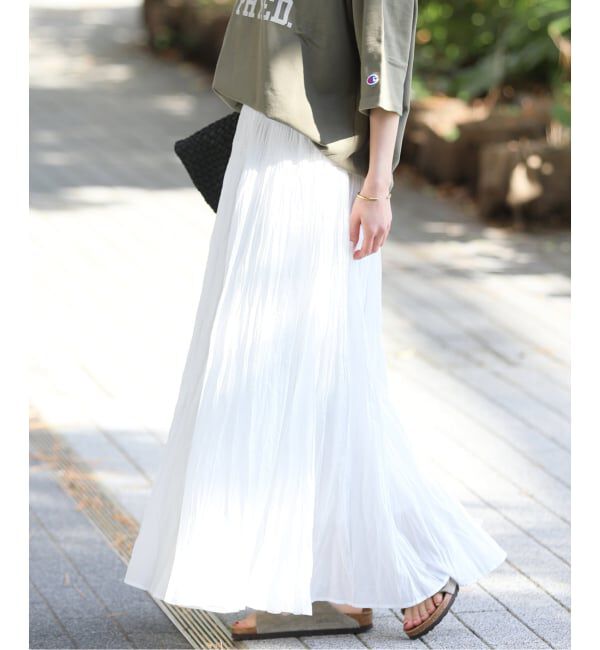 JOURNAL STANDARD relume「《WEB限定追加予約2》コットンボイルクリンクルマーメイドスカート」|スカート|