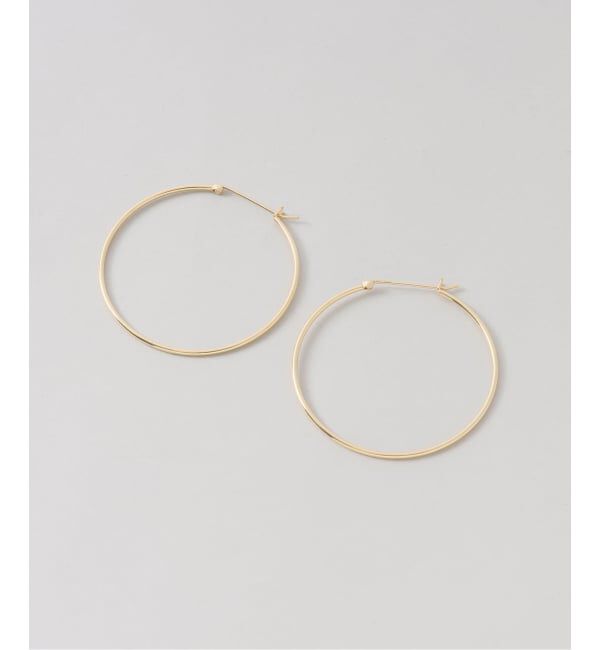 Spick and Span「《WEB限定》【SAMH by LILAS】フープピアス50mmK18GP（両耳）」|ピアス|