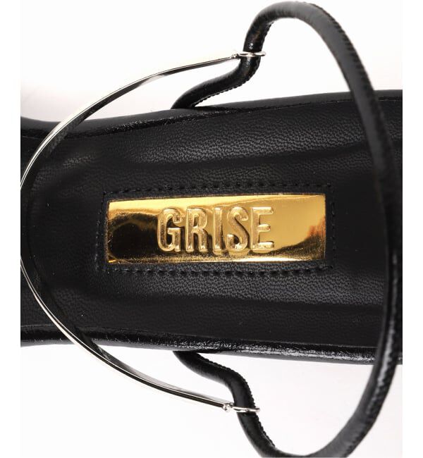 GRISE「《予約》GRISE3.5cｍメタルアンクルストラップサンダル」|サンダル|