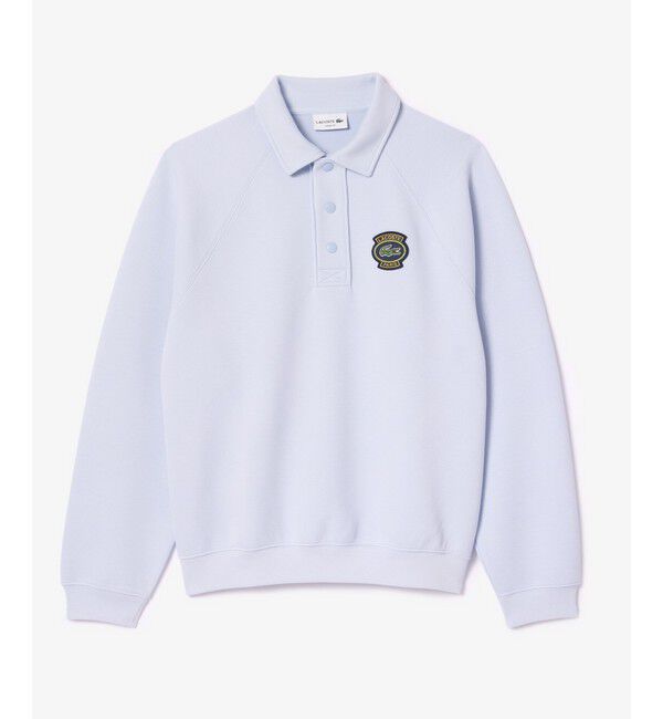 LACOSTE「ダブルフェイス鹿の子地ポロスウェット」|ポロシャツ|