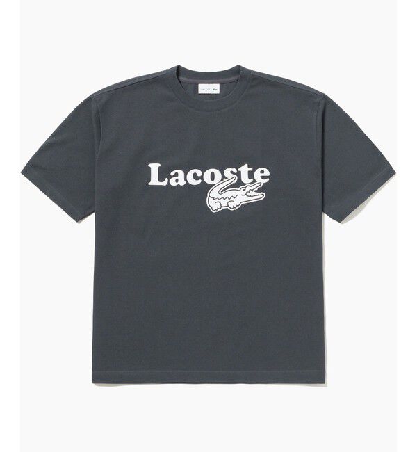 LACOSTE「【オンライン限定】鹿の子地リラックスフィットTシャツ」|Tシャツ・カットソー|