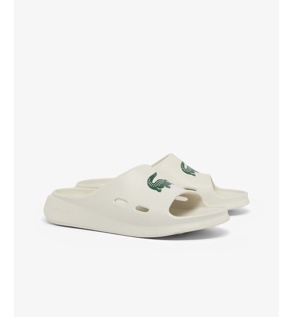 LACOSTE「メンズ MEDUZ SLIDE 126 2 CMA 軽量 厚底スライドサンダル」|サンダル|オフホワイト