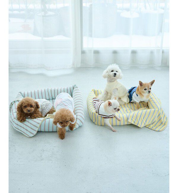 ROPE PICNIC PASSAGE「【DOG】マルチストライプひんやりベッド」|その他|