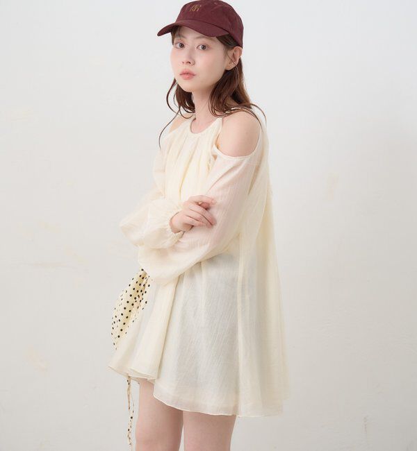  「【WEB先行/S.Lサイズ展開】カットアウトブラウス」|シャツ・ブラウス|