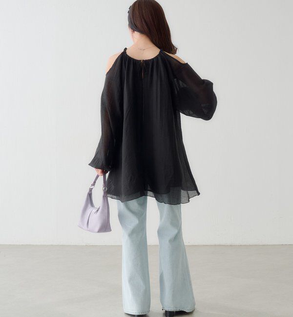  「【WEB先行/S.Lサイズ展開】カットアウトブラウス」|シャツ・ブラウス|