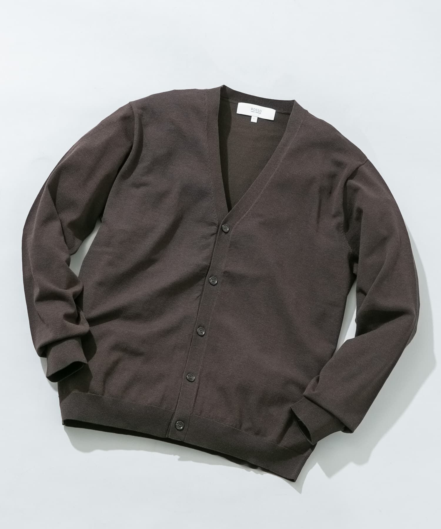 URBAN RESEARCH ROSSO「『WEB限定』シルク混ベーシックカーディガン」|カーディガン|