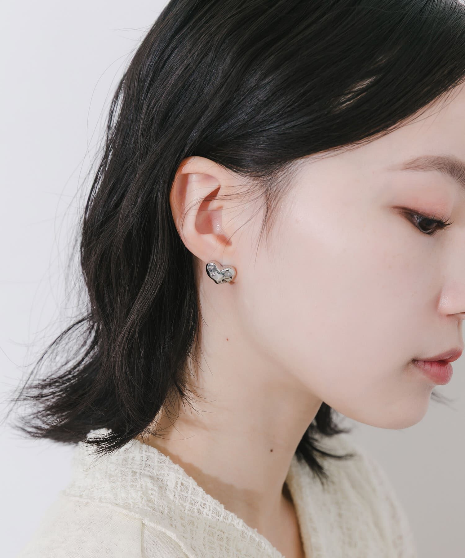 SMELLY「ビジュープックリハートピアス」|ピアス|