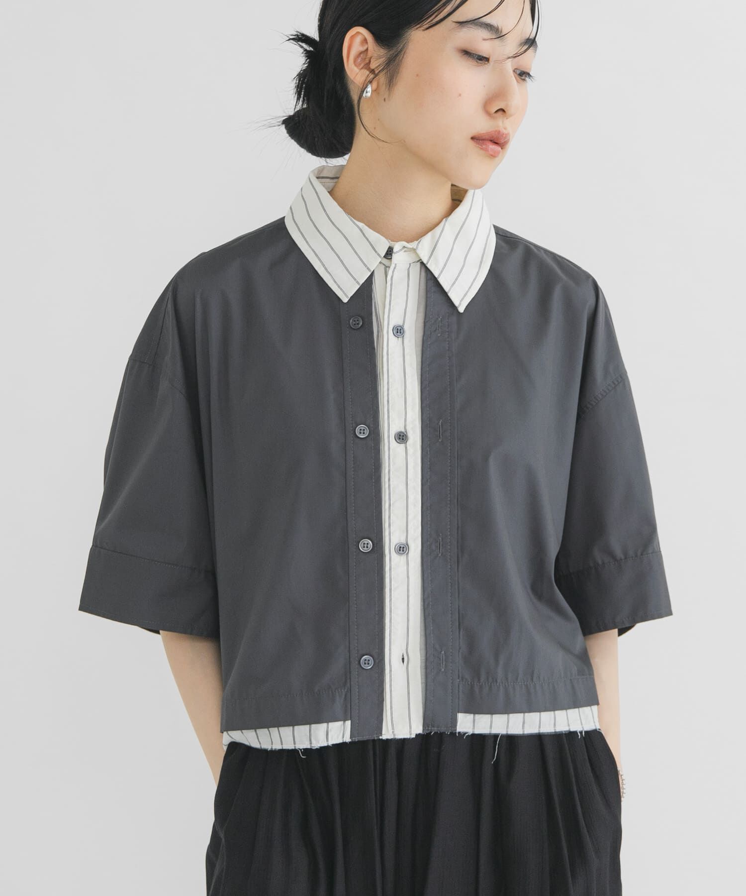  「レイヤードライクBOXシャツ」|シャツ・ブラウス|