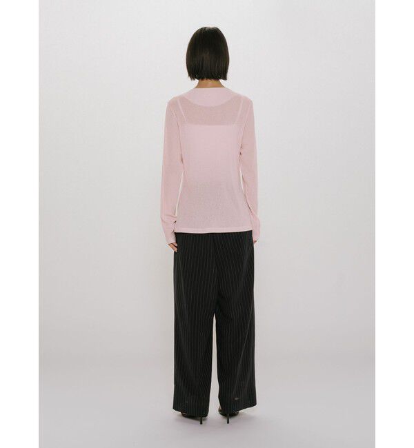 MIDIUMISOLID「MIDIUMISOLID for Ladies クルーネックロングカーディガン」|カーディガン|
