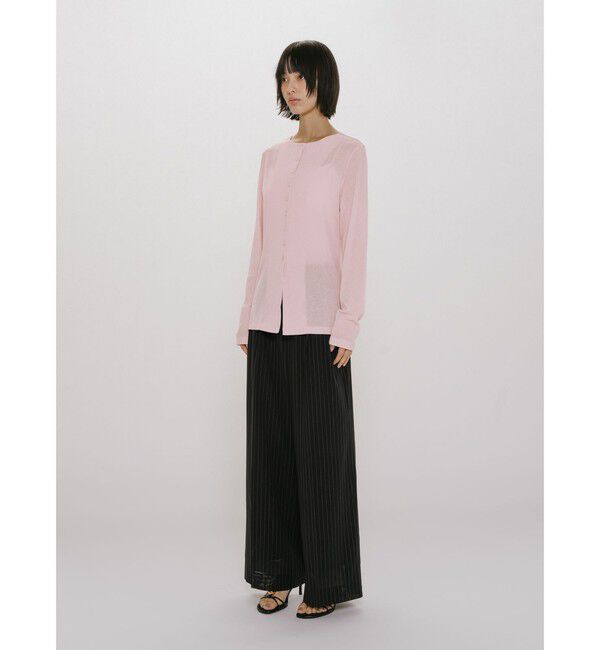 MIDIUMISOLID「MIDIUMISOLID for Ladies クルーネックロングカーディガン」|カーディガン|