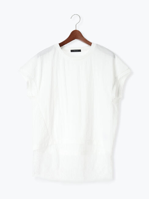 Te chichi「【接触冷感/ﾏｼﾝｳｫｯｼｬﾌﾞﾙ】Tシャツ」|Tシャツ・カットソー|オフホワイト