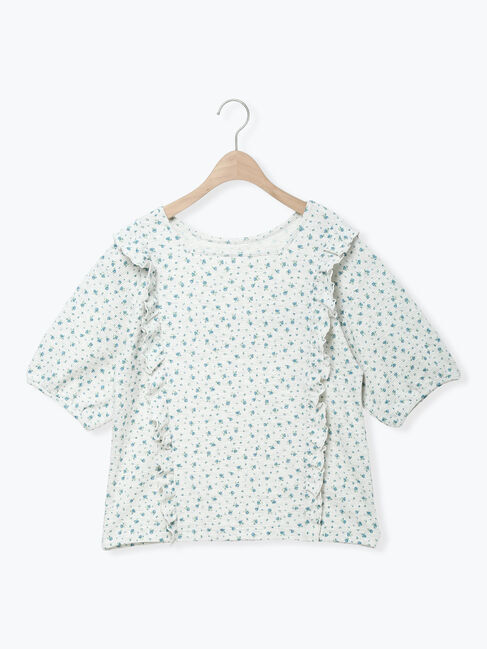 Samansa Mos2「柄アソートワッフル前後2WAYカットソー」|Tシャツ・カットソー|グレー