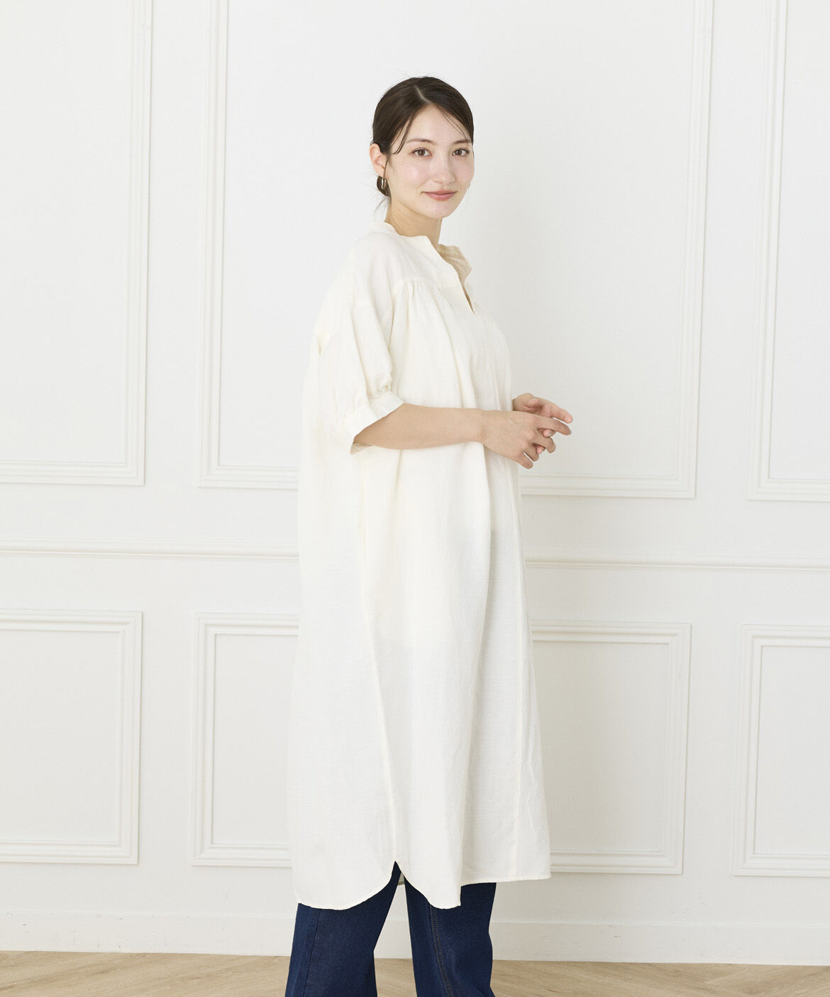 DAY by DAY it&rsquo;s international「レーヨンリネンギャザーワンピース」|ワンピース|